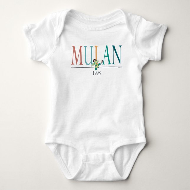 Mulan 1998 Graphic Baby Bodysuit (Front)