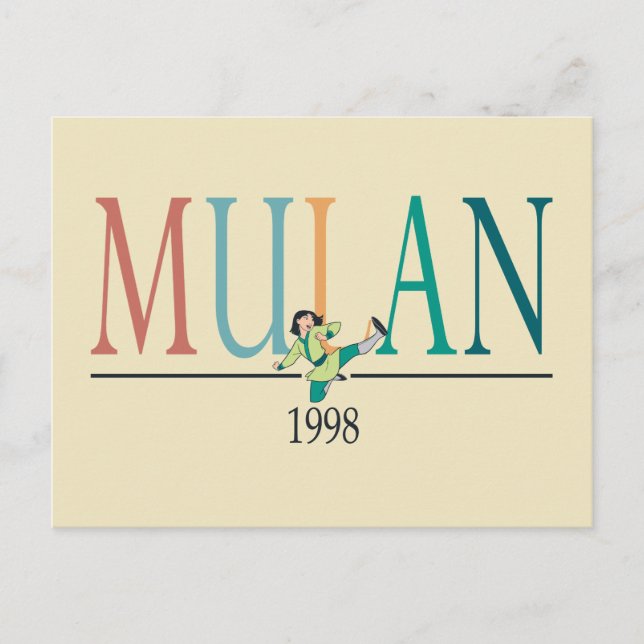 Mulan 1998 Graphic Postcard (Front)