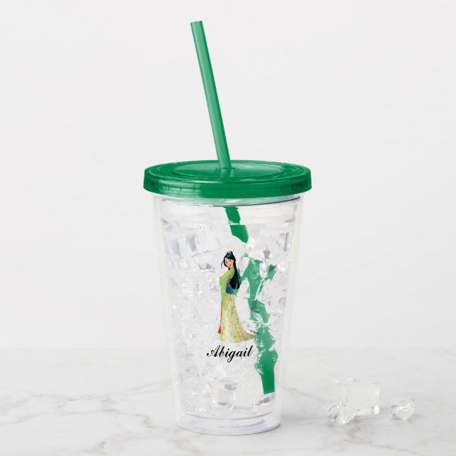 Mulan - Add Your Name Acrylic Tumbler (Front Ice)