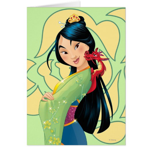Mulan and Mushu Cards (Front)