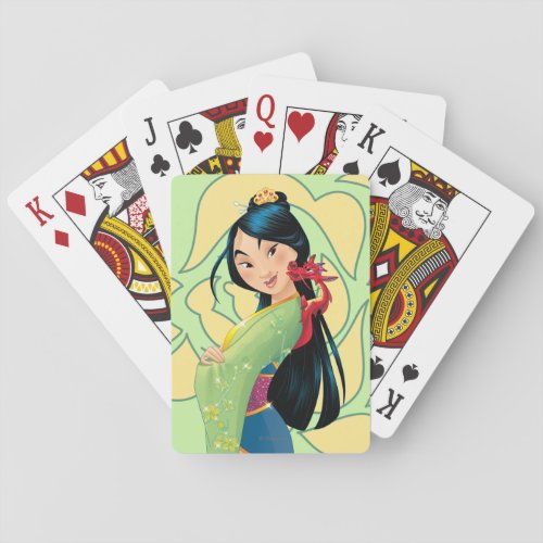 Mulan and Mushu Poker Cards
