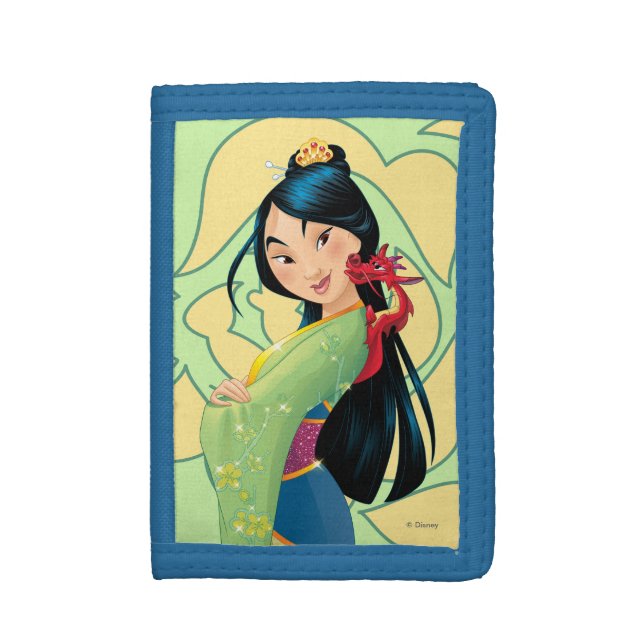 Mulan and Mushu Tri-fold Wallet (Front Vertical)