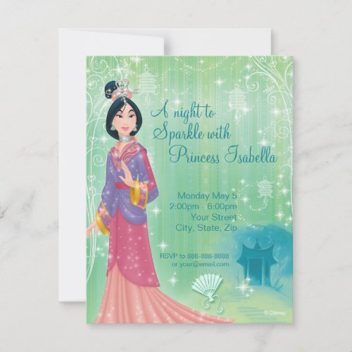 Mulan Birthday Invitation