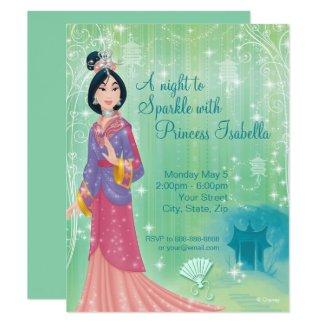 Mulan Birthday Invitation