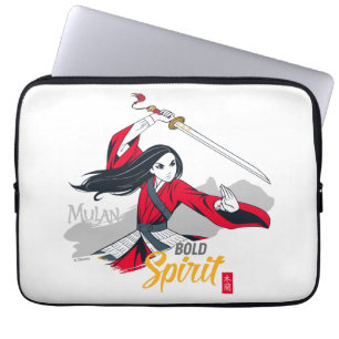 Mulan "Bold Spirit" Illustration Laptop Sleeve