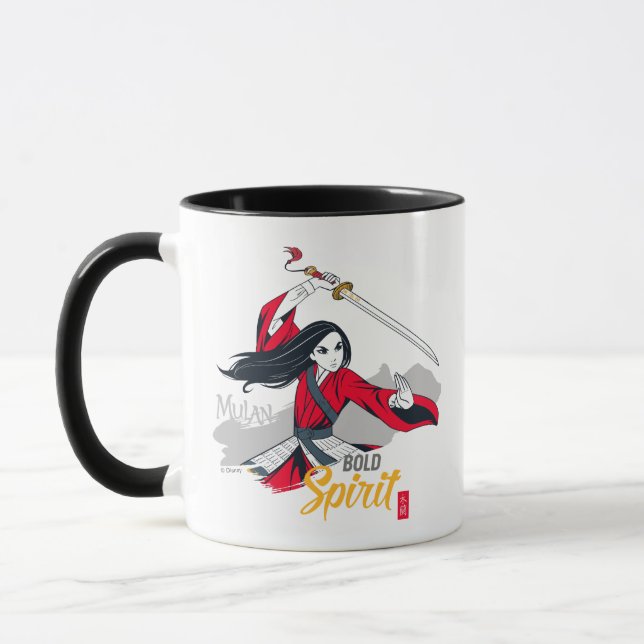 Mulan "Bold Spirit" Illustration Mug (Left)