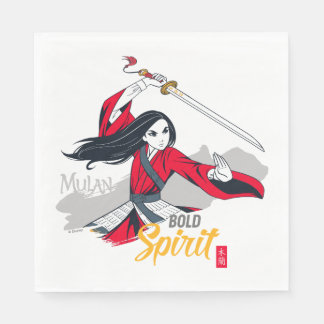 Mulan "Bold Spirit" Illustration Napkins