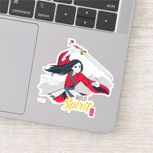 Mulan "Bold Spirit" Illustration Sticker