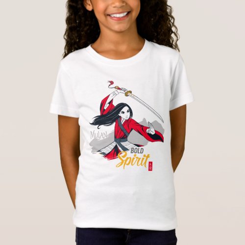 Mulan Bold Spirit Illustration T_Shirt