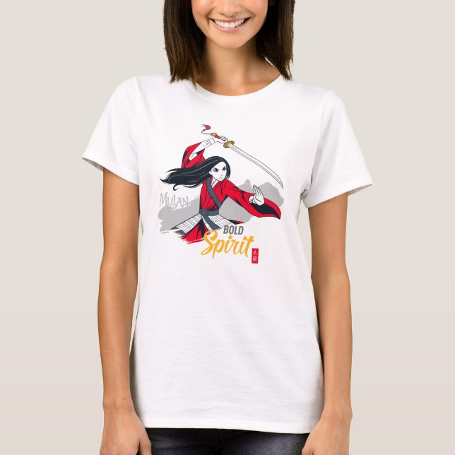 Mulan "Bold Spirit" Illustration T-Shirt (Front)