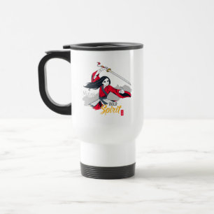 Mulan "Bold Spirit" Illustration Travel Mug