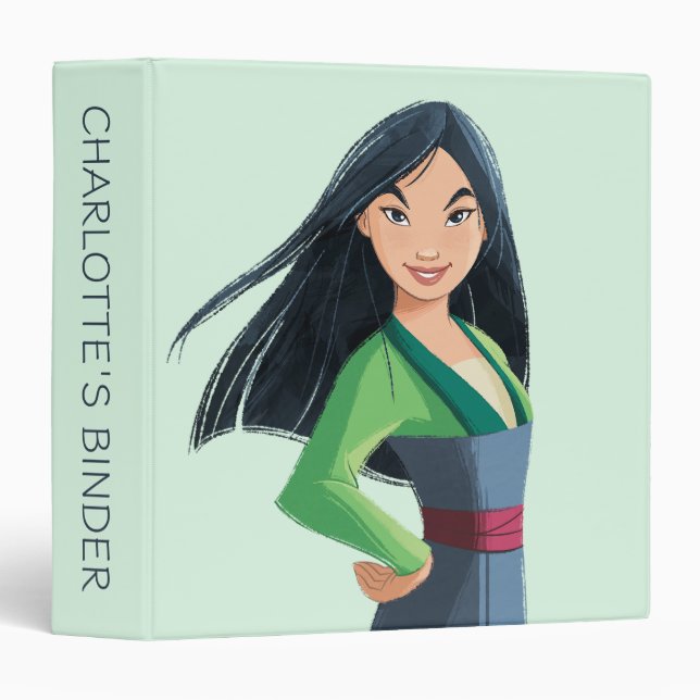 Mulan Courage in Every Step 3 Ring Binder (Front/Spine)