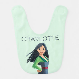 Mulan Courage in Every Step Baby Bib