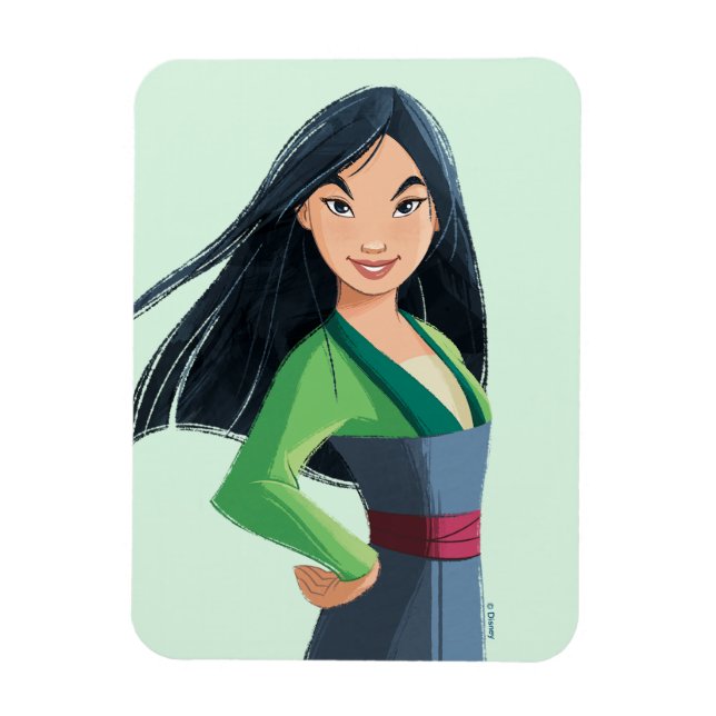 Mulan Courage in Every Step Magnet (Vertical)