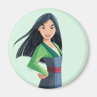 Mulan Courage in Every Step Magnet