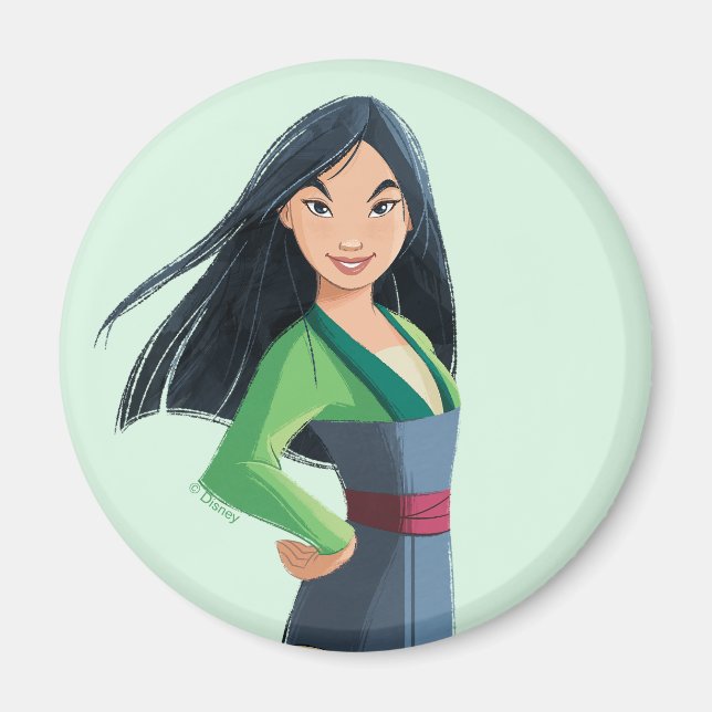 Mulan Courage in Every Step Magnet (Front)