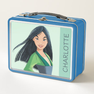 Mulan Courage in Every Step Metal Lunch Box