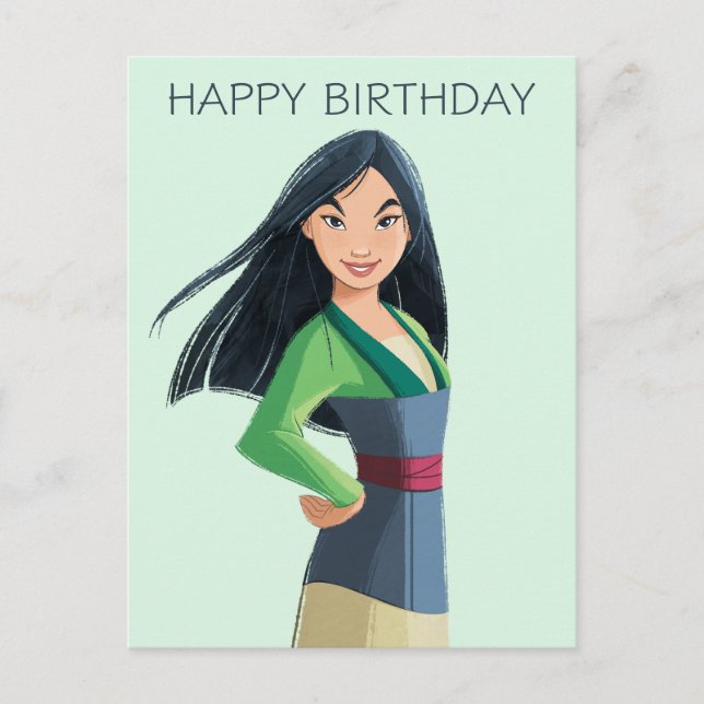 Mulan Courage in Every Step Postcard (Front)