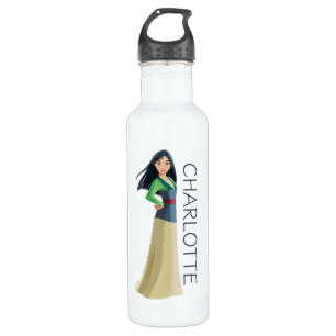 Mulan Courage in Every Step Stainless Steel Water Bottle