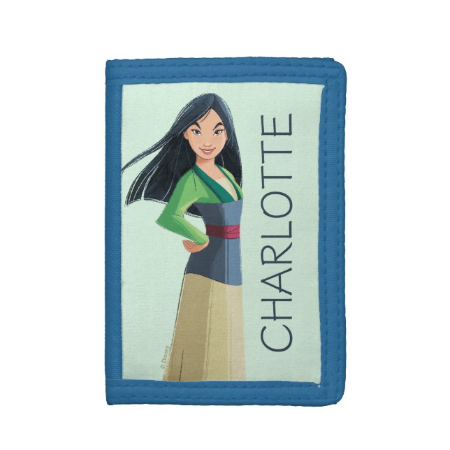 Mulan Courage in Every Step Trifold Wallet (Front Vertical)