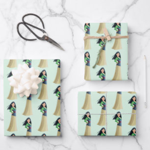 Mulan Courage in Every Step Wrapping Paper Sheets