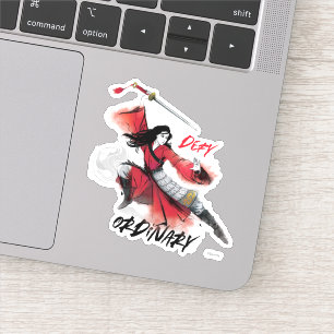 Mulan "Defy Ordinary" Watercolor Sticker