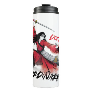 Mulan "Defy Ordinary" Watercolor Thermal Tumbler