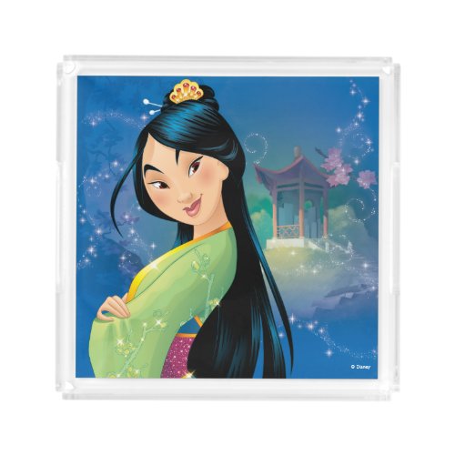 Mulan  Fearless Dreamer Acrylic Tray