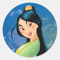 Mulan | Fearless Dreamer Classic Round Sticker