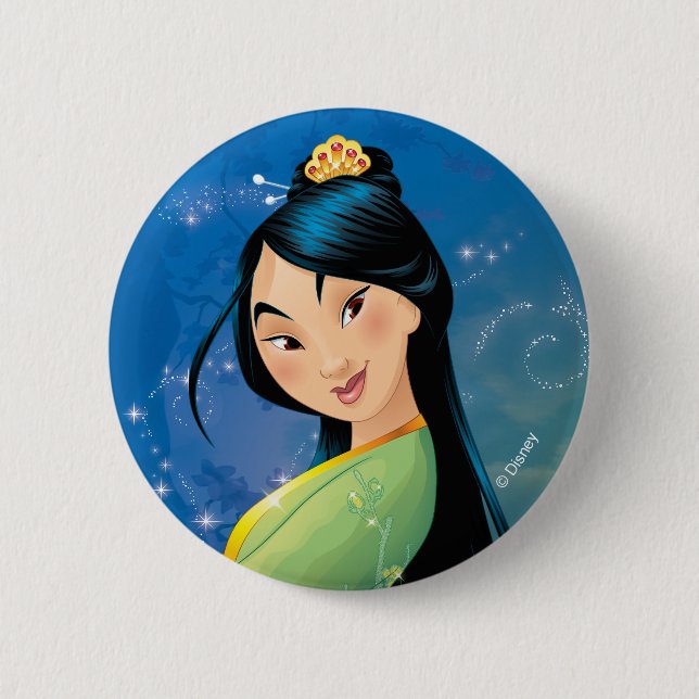 Mulan | Fearless Dreamer Pinback Button (Front)