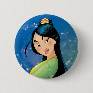 Mulan   Fearless Dreamer Pinback Button