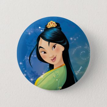 Mulan | Fearless Dreamer Pinback Button by DisneyPrincess at Zazzle