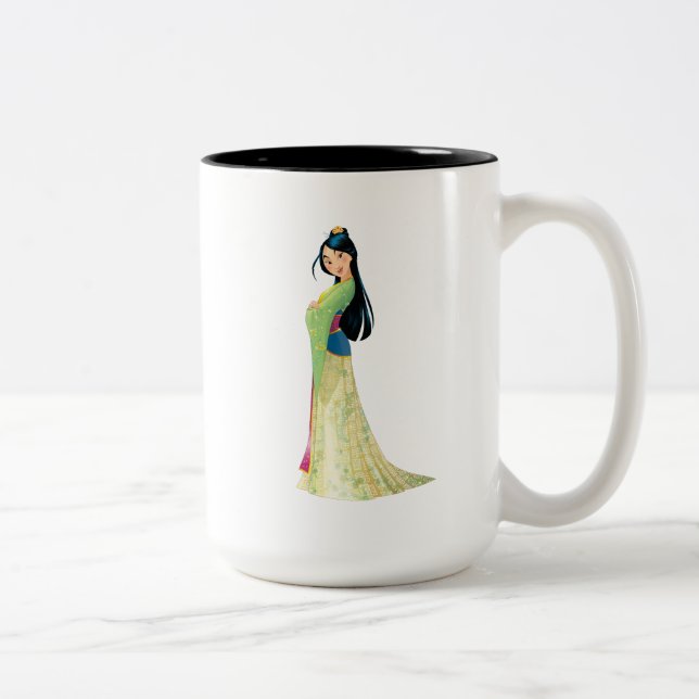 Mulan | Fearless Dreamer Two-Tone Coffee Mug (Right)