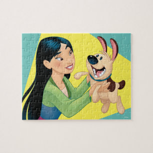 Mulan Holding Dog Jigsaw Puzzle