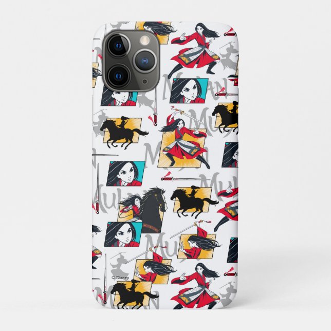Mulan Illustrated Panels Pattern Case-Mate iPhone Case (Back)