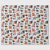 Mulan Illustrated Panels Pattern Wrapping Paper | Zazzle