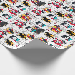 Mulan Illustrated Panels Pattern Wrapping Paper | Zazzle
