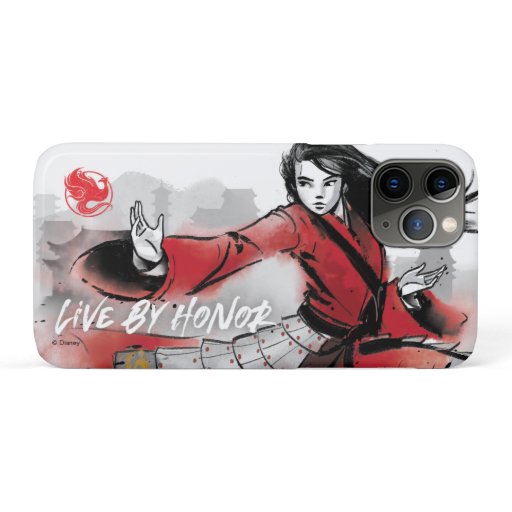 Mulan "Live By Honor" Watercolor iPhone 11 Pro Case