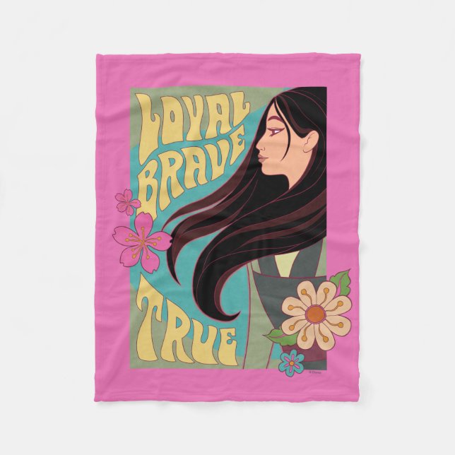 Mulan | Loyal Brave True Fleece Blanket (Front)