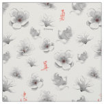 Mulan "Loyal Brave True" Flower &amp; Spirit Pattern Fabric