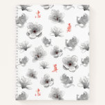 Mulan "Loyal Brave True" Flower &amp; Spirit Pattern Notebook