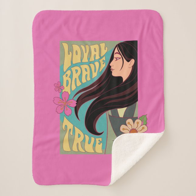 Mulan | Loyal Brave True Sherpa Blanket (Front)