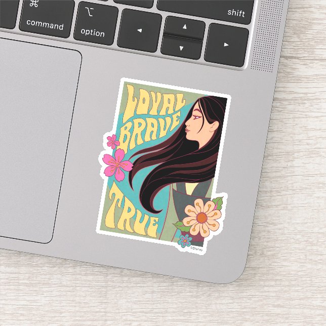 Mulan | Loyal Brave True Sticker (Detail)