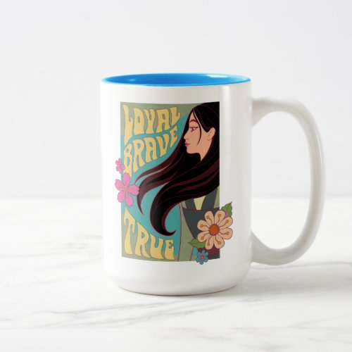 Mulan  Loyal Brave True Two_Tone Coffee Mug