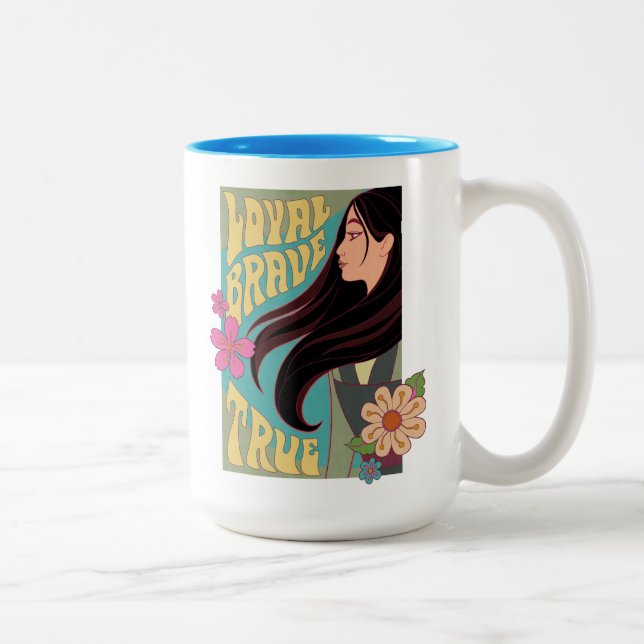 Mulan | Loyal Brave True Two-Tone Coffee Mug (Right)