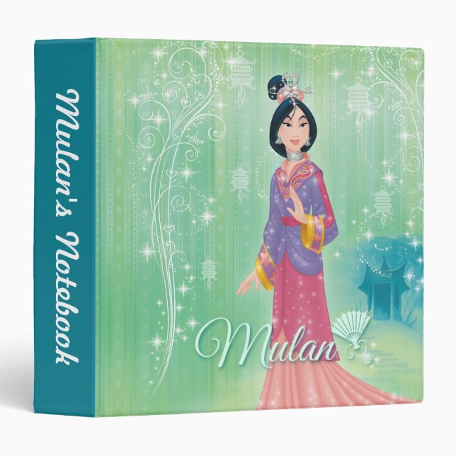 Mulan Princess 3 Ring Binder (Front/Spine)