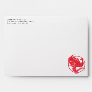 Mulan Riding Black Wind Framed Watercolor Envelope