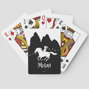 Mulan Riding Black Wind Playing Cards
