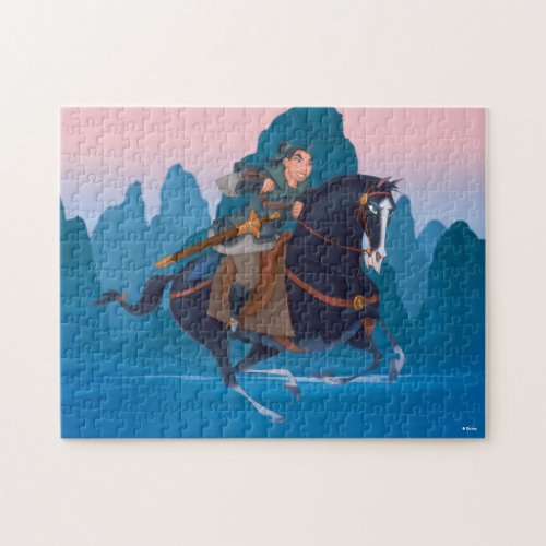 Mulan Riding Her Horse to the Rescue Jigsaw Puzzle