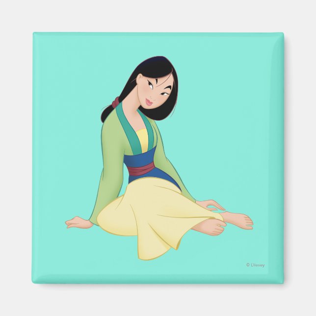 Mulan Sitting Magnet (Front)